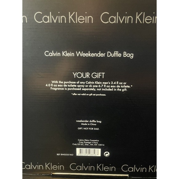 Calvin Klein Gray XL Weekender Duffle Bag w/ Straps & Handles, Travel Bag, Tote - Picture 4 of 15